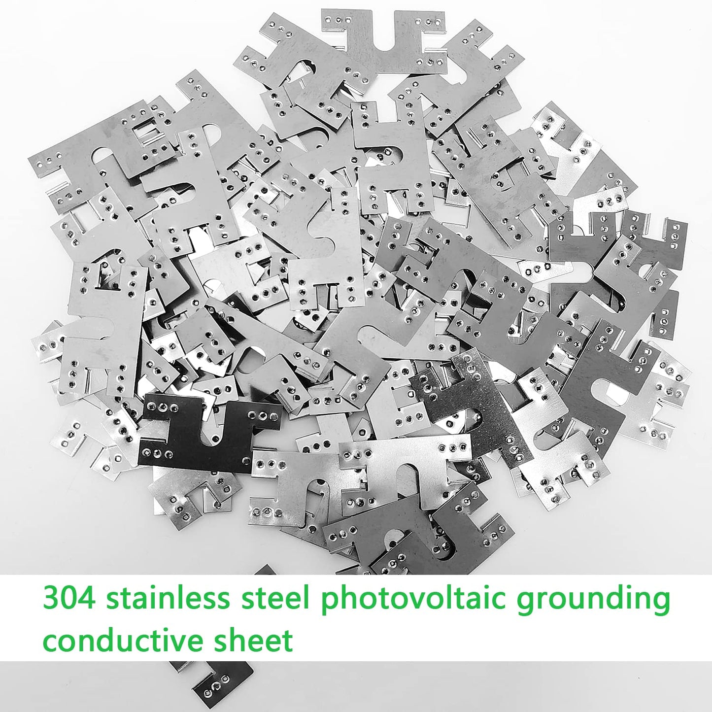100 PCS Photovoltaik Solarmodul Solarmodul Erdungsklemme Erdungsklemme Mjp01