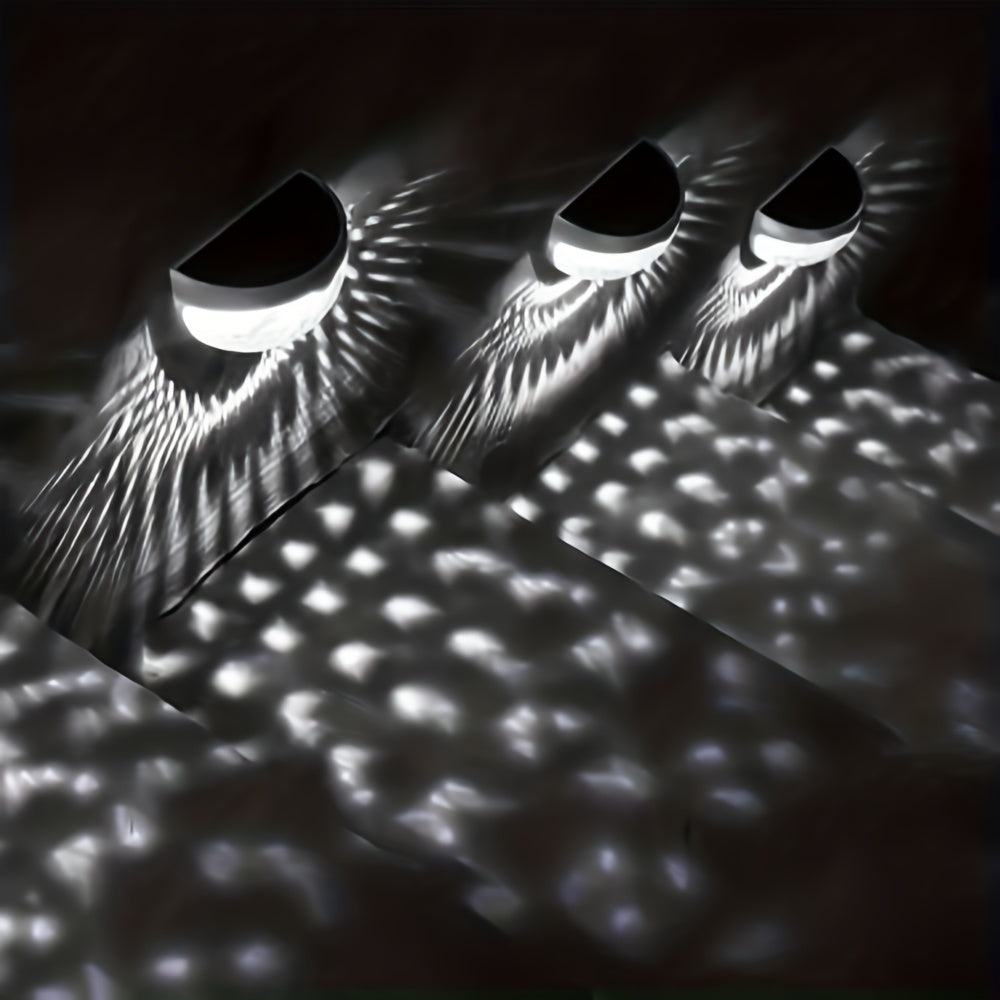 4/6 Stück Solar-Zaunleuchte Solar-Deckenleuchte Solar-Wandleuchte, perfekte Außenbeleuchtung für Zäune, geeignet für Zaun, Terrasse, Innenhof, Garage, Stufen und Treppen