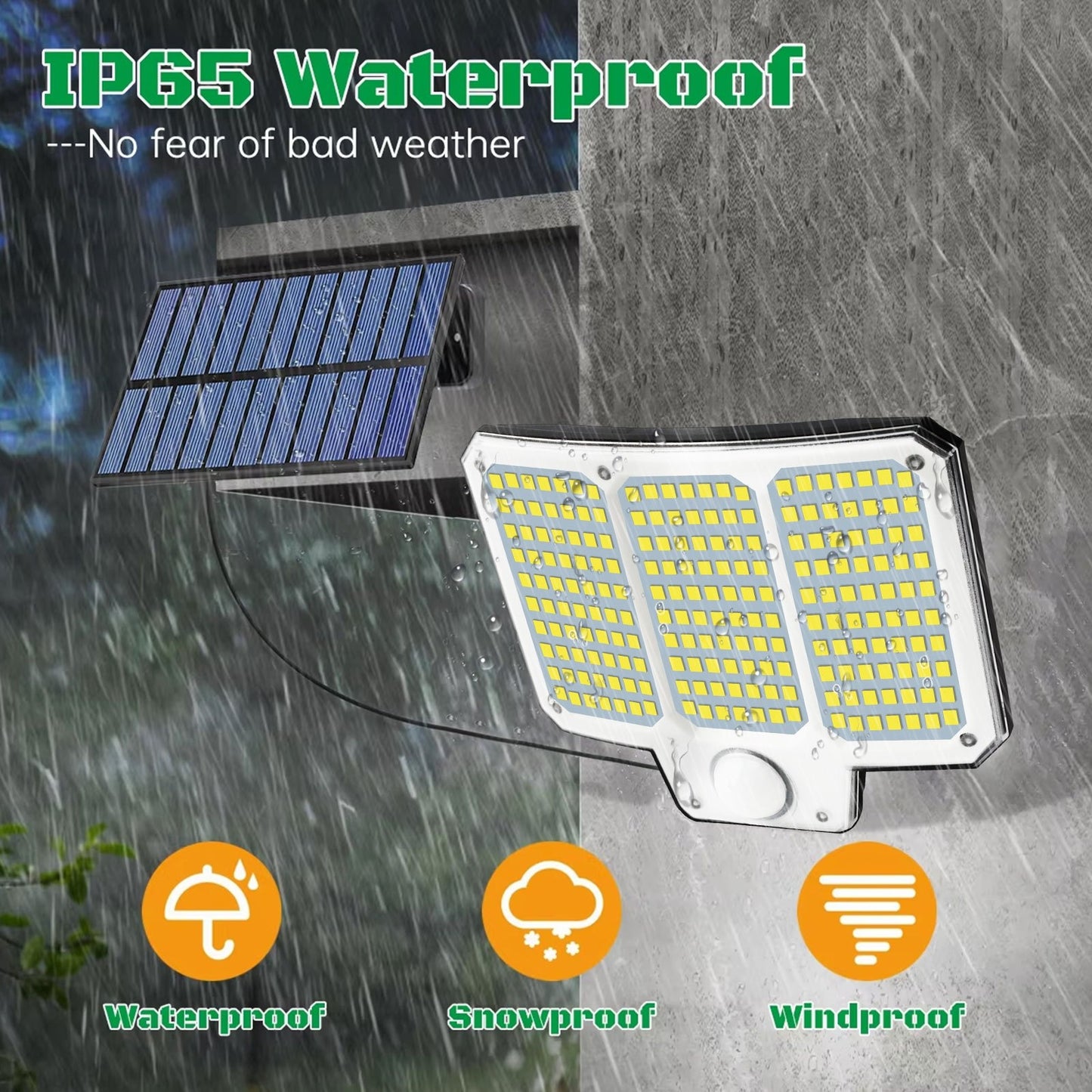 1/2/4 Stk. Solar-Bewegungssensor-Wandleuchten, 210 LED superhelle Solar-Gartenlampen mit Fernbedienung, geteiltes Solarpanel, für Innen- und Außenbereich geeignet, separate Panel-betriebene Scheinwerferleuchte