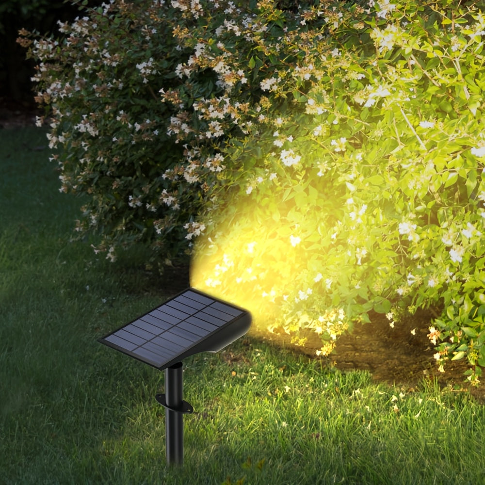 4 Stück Solar-Gartenleuchten mit 9 LEDs | 5 Beleuchtungsmodi | Solar-Baumlicht für Hof und Garten | Ohne Fernbedienung | Außenleuchte