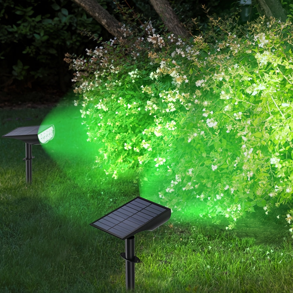 4 Stück Solar-Gartenleuchten mit 9 LEDs | 5 Beleuchtungsmodi | Solar-Baumlicht für Hof und Garten | Ohne Fernbedienung | Außenleuchte