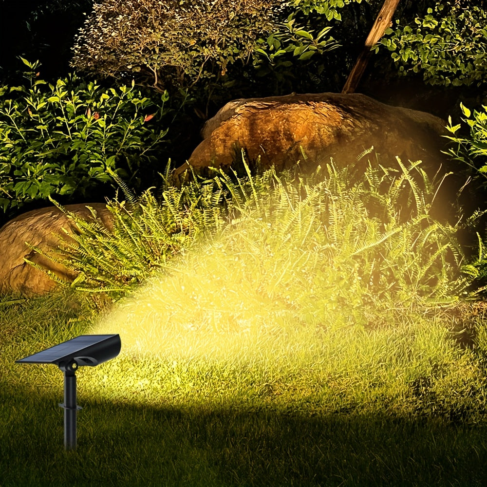 4 Stück Solar-Gartenleuchten mit 9 LEDs | 5 Beleuchtungsmodi | Solar-Baumlicht für Hof und Garten | Ohne Fernbedienung | Außenleuchte