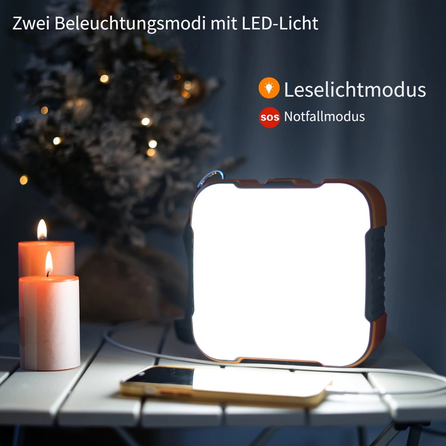 Tragbares Kraftwerk 98 Wh, FF FLASHFISH Solargenerator 120 W 230 V Batterie-Backup-Batterie mit AC/DC/USB/LED, Solarkraftwerk für Stromausfall zu Hause, Camping, Outdoor, Geschenk