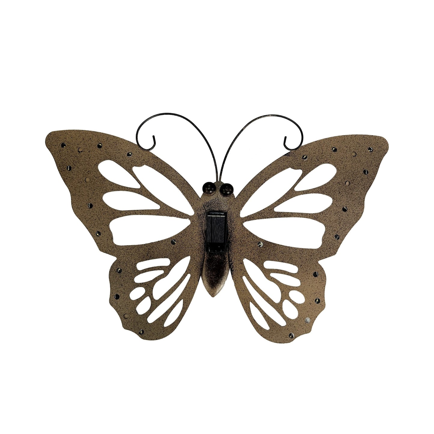 1 Stück/2 Stück Solarleuchten, Vintage Wandhängende Schmetterlinge, IP44 Außen-Dekolichter für Garten, Terrasse und Rasen, Halloween Weihnachten Valentinstag Hochzeit Geburtstag Party Deko-Lichter, Geschenke für Familie & Freunde