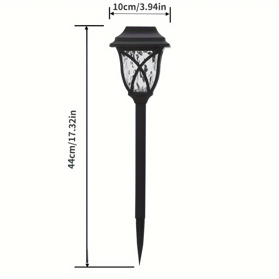 Solar-Gartenleuchten für den Außenbereich, 8er-Pack LED-Wegeleuchten, solarbetrieben, PP-Material, einfarbig, Solarbatterie, keine elektronischen Komponenten, ≤36V Betriebsspannung