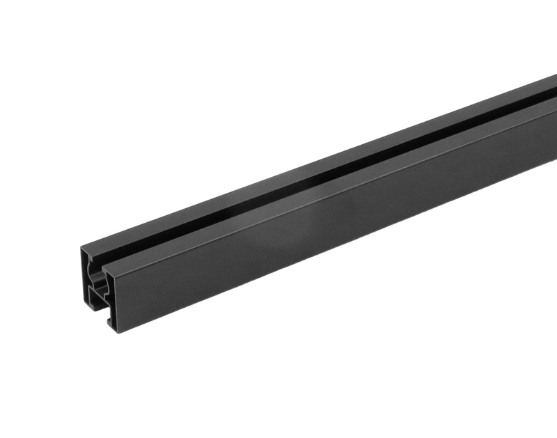 Schwarz Solarmodul Photovoltaik Montage-Set 3x0,8m Aluprofil 40x40 inklusive Montagezubehör | Montageschiene PV-Anlage PV Solarpanele | Aluminiumprofil für Solaranlagen Systemprofil Montageprofil 2,4M