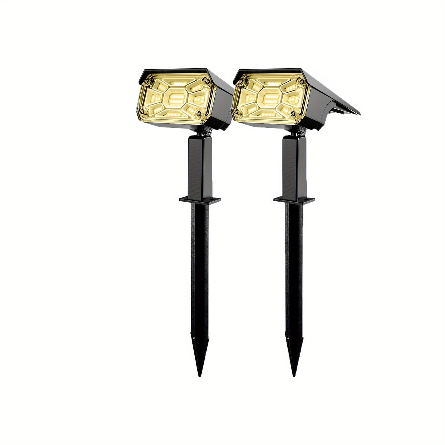 1/2/4/6 St  Solarbetriebene LED-Bodenlampen, 38 LED-Solargartenleuchten, Solar-Rasenleuchten, Solar-Spotlights, geeignet für Gärten, Höfe, Balkone, Rasenflächen, Wege, Villen, Partys, Spielplätze und Outdoor-Halloween-Dekorationen