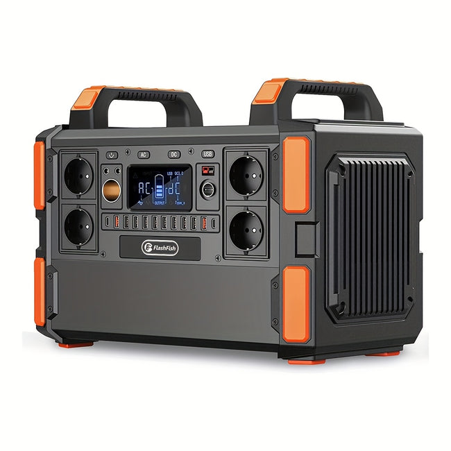 1000W Lifepo4 Batterie-Solarstromgenerator 1041.6Wh 230V (2000W Überspannung) Notfall-LFP-Batteriestromgenerator mit 4*AC-Solarstromstation, 19 Ausgangssteckdosen