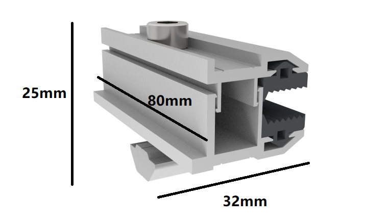 8 pcs Photovoltaik-Solarmodul-Randklemmen Endklemmen-Set Mby11