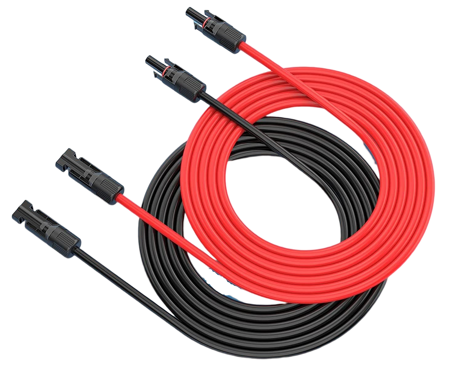 Solarkabel Verlängerung 4mm² / 6mm² 1-20m Solarpanel Adapterkabel,Solarkabel Verlängerung ,Beide Seiten M-C-4 Solarstecker Solarkabel-Verlängerungskabel,für stecker solaranlage Solarzellen Photovoltaik Montage(Schwarz+Rot)
