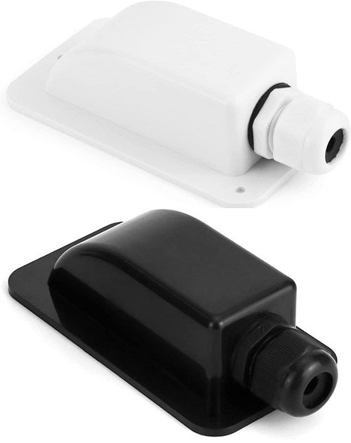 Solar Kabel Eingangsverschraubung Wasserdicht ABS Doppelkabel Kabelverschraubung Box Dachkabel Eingangsverschraubung Solar Panel Anschluss Anschlussdose für Wohnmobil Photovoltaik