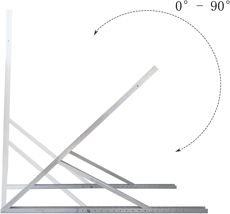 m4solar M03 Schwer aus Stahl für 1 Solarmodul (100W-600W), 0-90° Verstellbar Halterung ,PV Aufständerung Balkonkraftwerk Halterung Solarpanel Flachdach, Wand, Wohnmobil,Boot