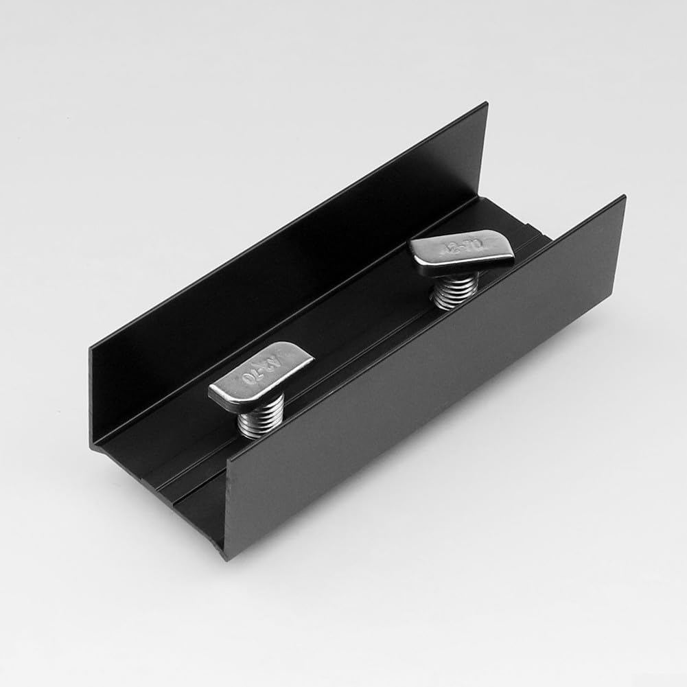 Aluminium C-Profilverbinder für 40x40-Montageschiene PV Solarpanelen | Photovoltaik Solarmodul Schienen Verbinder zur Montage von Aluminiumprofilen | Photovoltaik Montageschiene Zubehör