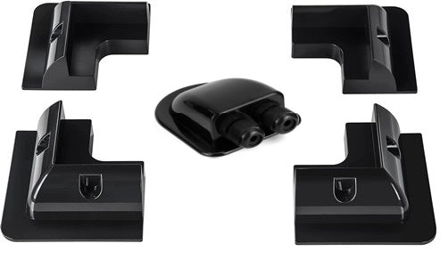 Solarmodul Halterungen, Ruipoo Solarpanel Montagehalterung Seitenhalterungen ABS Eckhalter Satz 5PCS bohrfrei Weit verbreitet auf Wohnmobile, Boote, Flachdächer, Camping und Caravan-Installationen