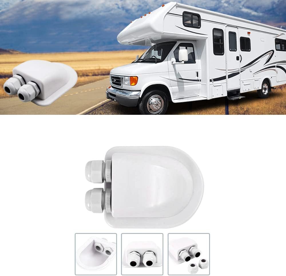 7pc Solarmodul Halterungen, Ruipoo Solarpanel Montagehalterung Seitenhalterungen ABS Eckhalter Satz bohrfrei Weit verbreitet auf Wohnmobile, Boote, Flachdächer, Camping und Caravan-Installationen