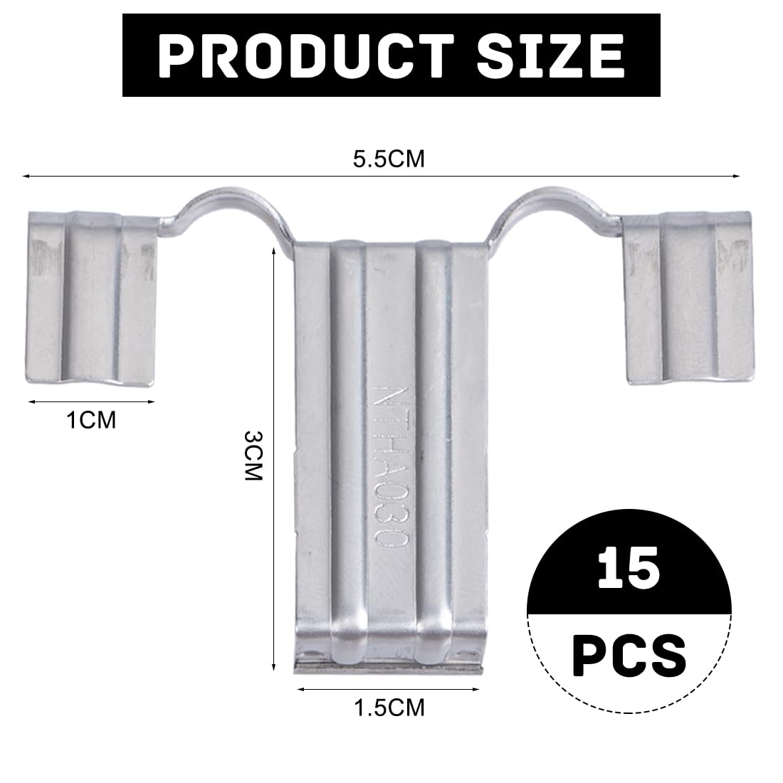 30 Pcs Edelstahl Wasserablauf-Clip für Solarmodul Mps03