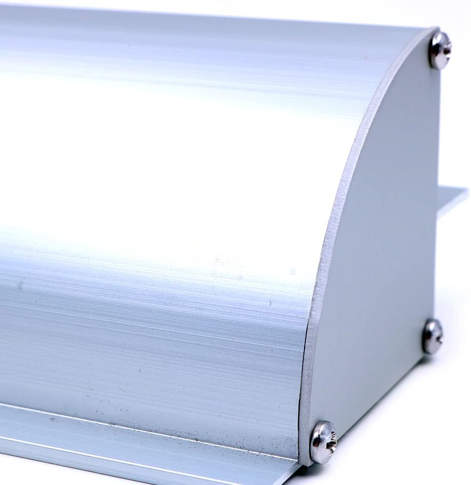 51cm/55cm/67cm solar module aluminum bracket, holding spoiler roof guide in black with pre-drilled holes, ideal for mobile homes, caravans, boats