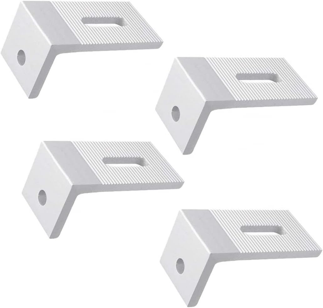 Solarmodul Halterung, Solar Pv Verbindungswinkel, Solarmodul-Montage, 90° Solar Panel L-Bracket, Halterung Solarpanel Flachdach, Solar Verbindungswinkel