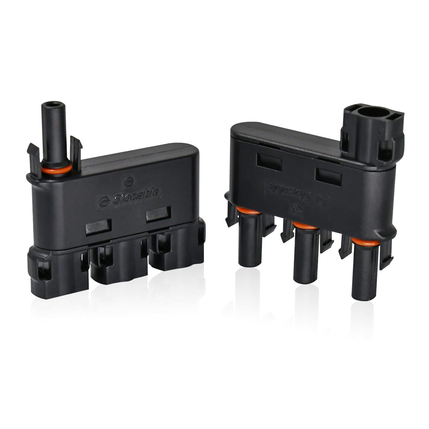 Trisinger Solar Y/T Abzweigkabel Steckverbinder IP68 Wasserdichter 1500V,1 Paar (3 zu 1 Abzweiganschluss 1500v)