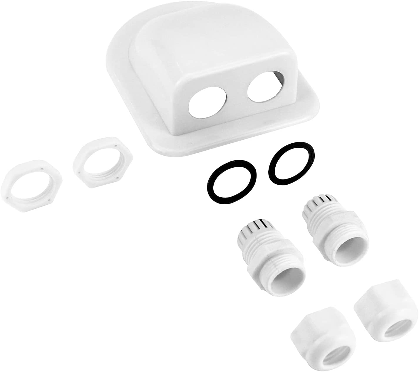 Solarmodul Halterungen, Ruipoo Solarpanel Montagehalterung Seitenhalterungen ABS Eckhalter Satz 5PCS bohrfrei Weit verbreitet auf Wohnmobile, Boote, Flachdächer, Camping und Caravan-Installationen