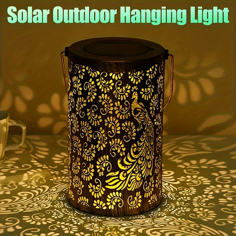 1PC Solarbetriebene Hängeleuchten für draußen, dekorative Laternen für draußen, exquisite dekorative Gartenlaternen, wasserdichte dekorative LED-Gartenleuchten, für Zugang, Landschaft, Garten, Hof, Veranda, Festival, Party