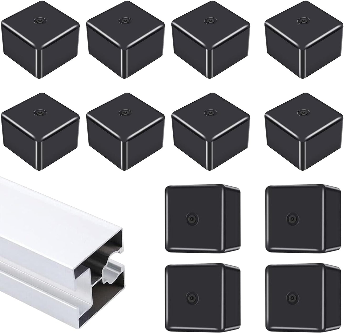 10 pcs Solarmodul-Schienenendkappen für 40X40-Schiene