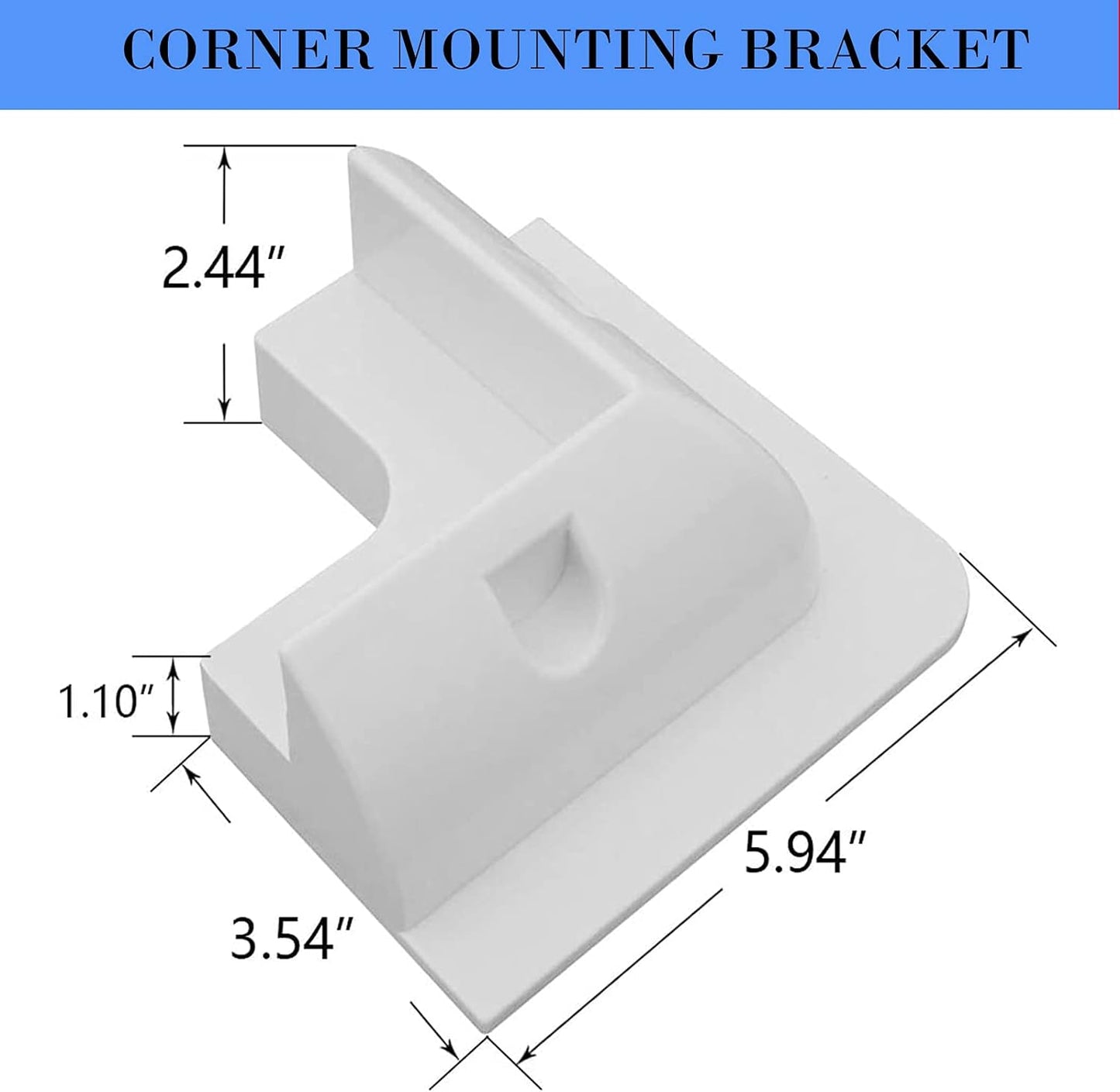 6pc Solarmodul Halterungen, Ruipoo Solarpanel Montagehalterung Seitenhalterungen ABS Eckhalter Satz bohrfrei Weit verbreitet auf Wohnmobile, Boote, Flachdächer, Camping und Caravan-Installationen