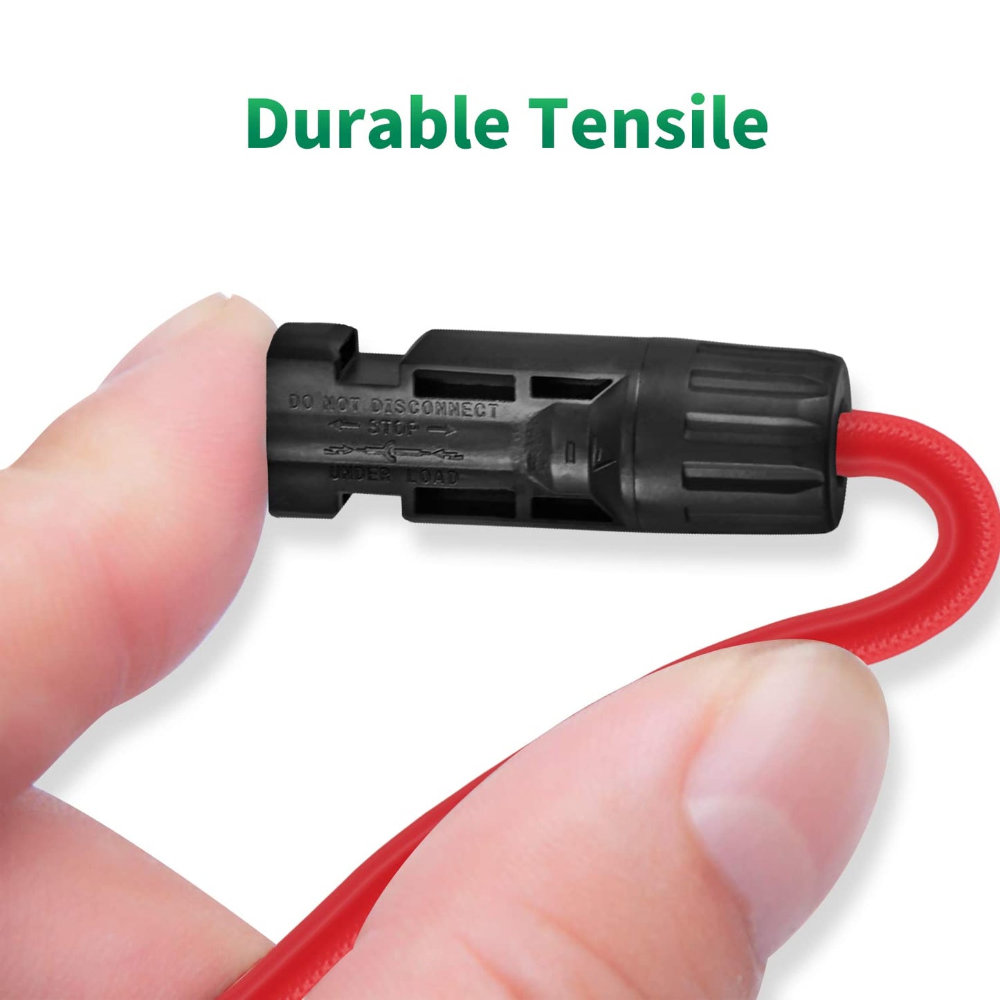 Solarmodul Kabel Y-Stecker 2,5–6 mm², Solarkabel Y-Verteiler 12/10 AWG Photovoltaik-Solarkabel PV-Stecker 1 Paar MMF + FFM für parallele PV-Verbindung, rot + schwarz