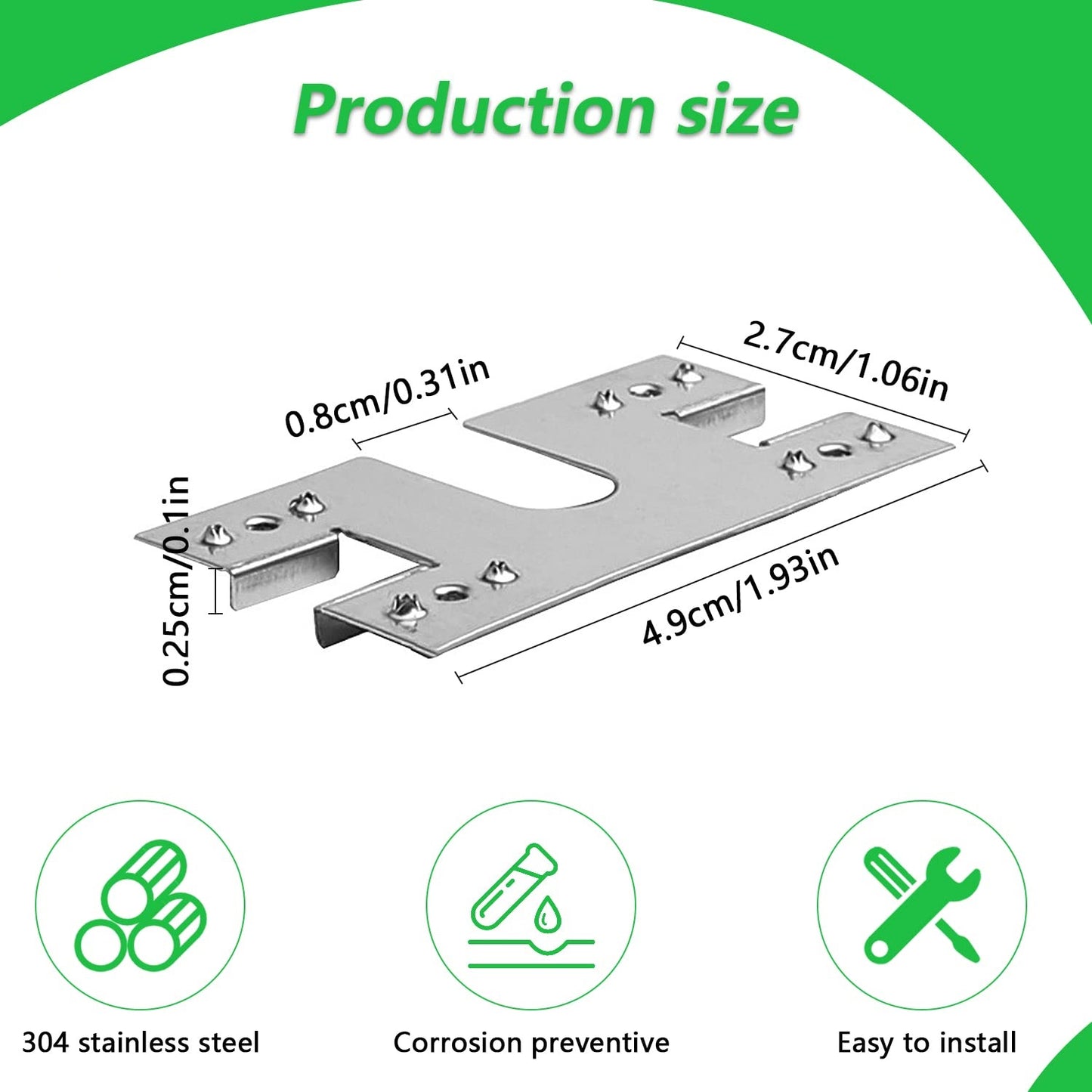 100 PCS Photovoltaik Solarmodul Solarmodul Erdungsklemme Erdungsklemme Mjp01