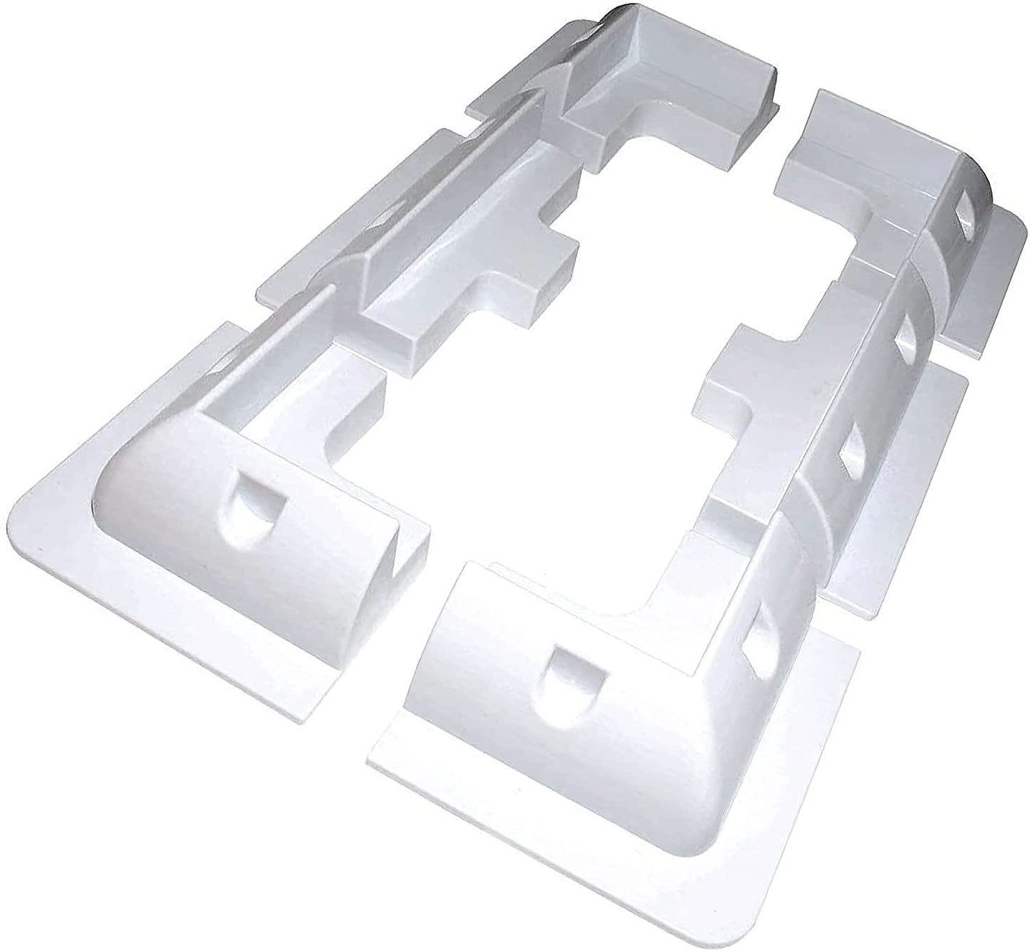 6pc Solarmodul Halterungen, Ruipoo Solarpanel Montagehalterung Seitenhalterungen ABS Eckhalter Satz bohrfrei Weit verbreitet auf Wohnmobile, Boote, Flachdächer, Camping und Caravan-Installationen