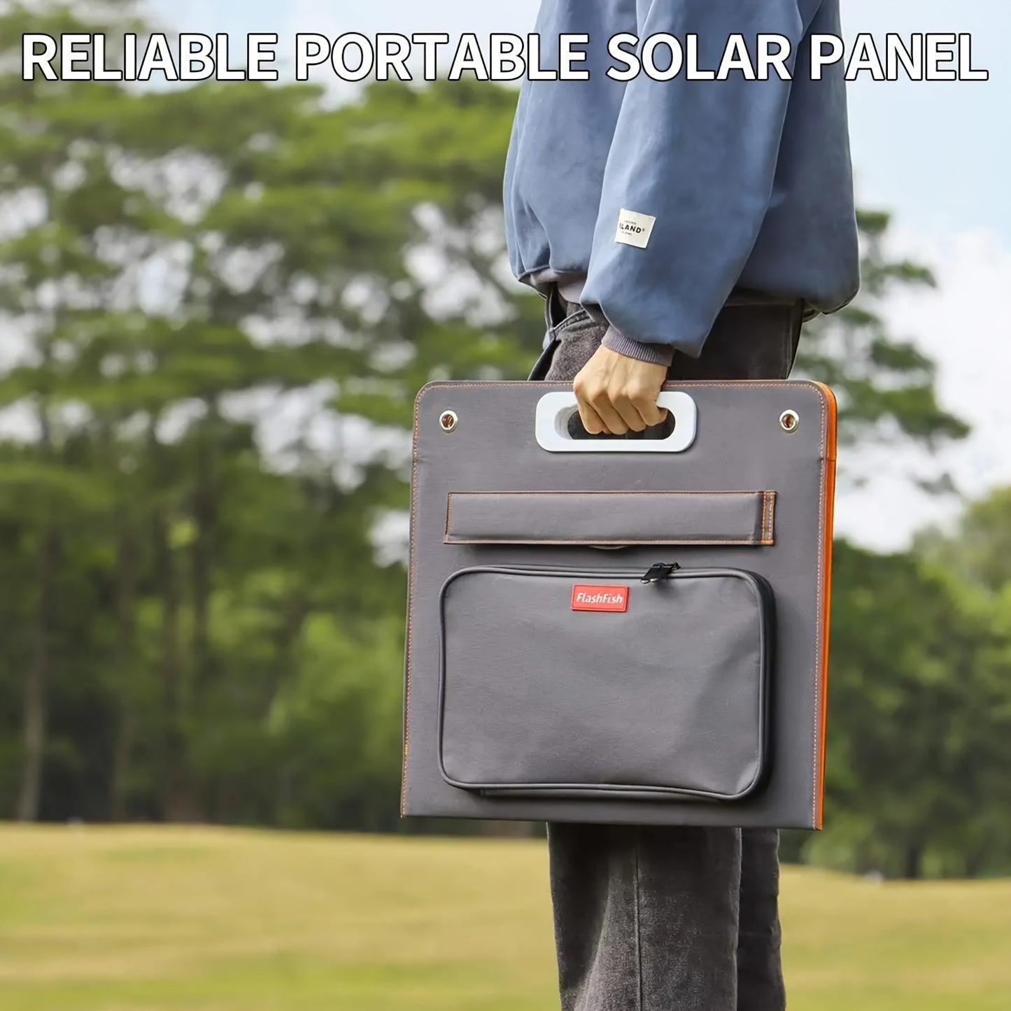 Flashfish Tragbare Powerstation mit Solarpanel, 200W Solarenergie-Powerbank-Set, 40800mAh tragbare Powerstation mit 60W Solarladegerät, Notstrombatterie mit AC-Anschlüssen, USB/DC-Anschlüssen und LCD-Display