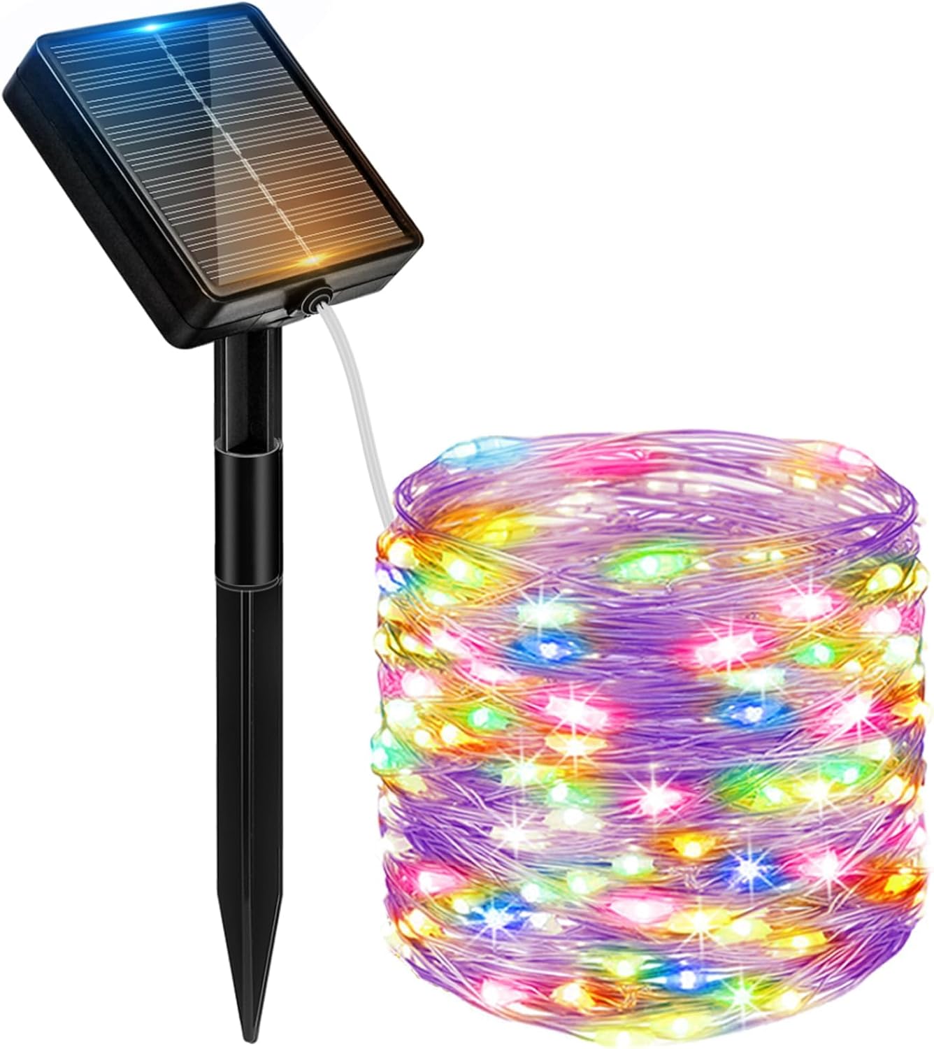 Solar Lichterkette outdoor aussen, 50/100/200/300LEDs 8 Modus Außenbeleuchtung Kupferdraht Wasserdicht