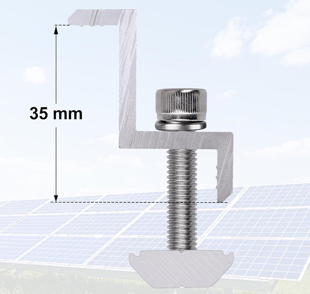 8 pcs Photovoltaik Solarmodul Endklemmensatz 30mm 35mm in einem Mby10