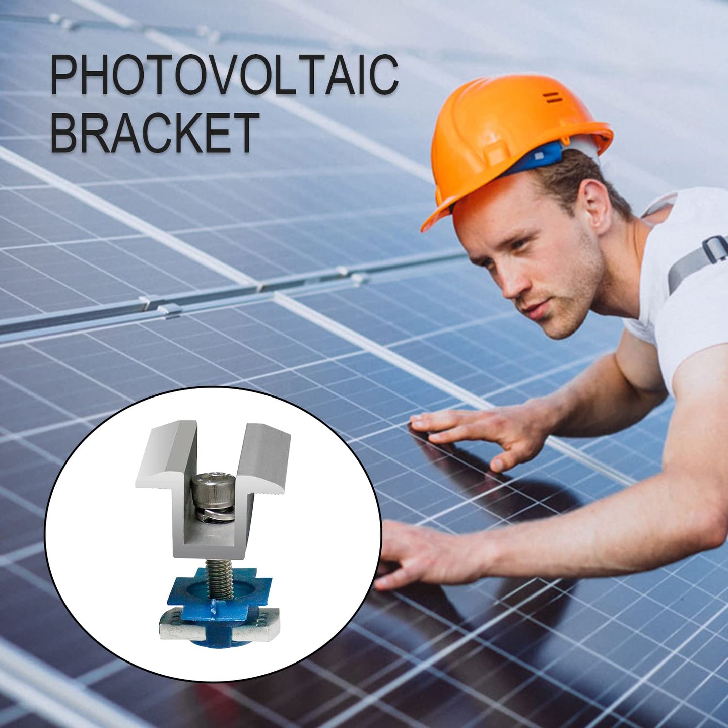 10 pcs Photovoltaik-Solarmodul-Mittelklemmen Mzy12