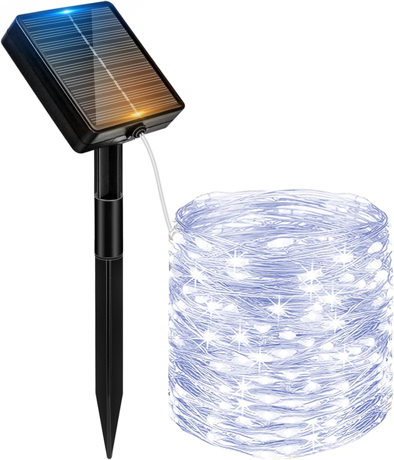 Solar Lichterkette outdoor aussen, 50/100/200/300LEDs 8 Modus Außenbeleuchtung Kupferdraht Wasserdicht