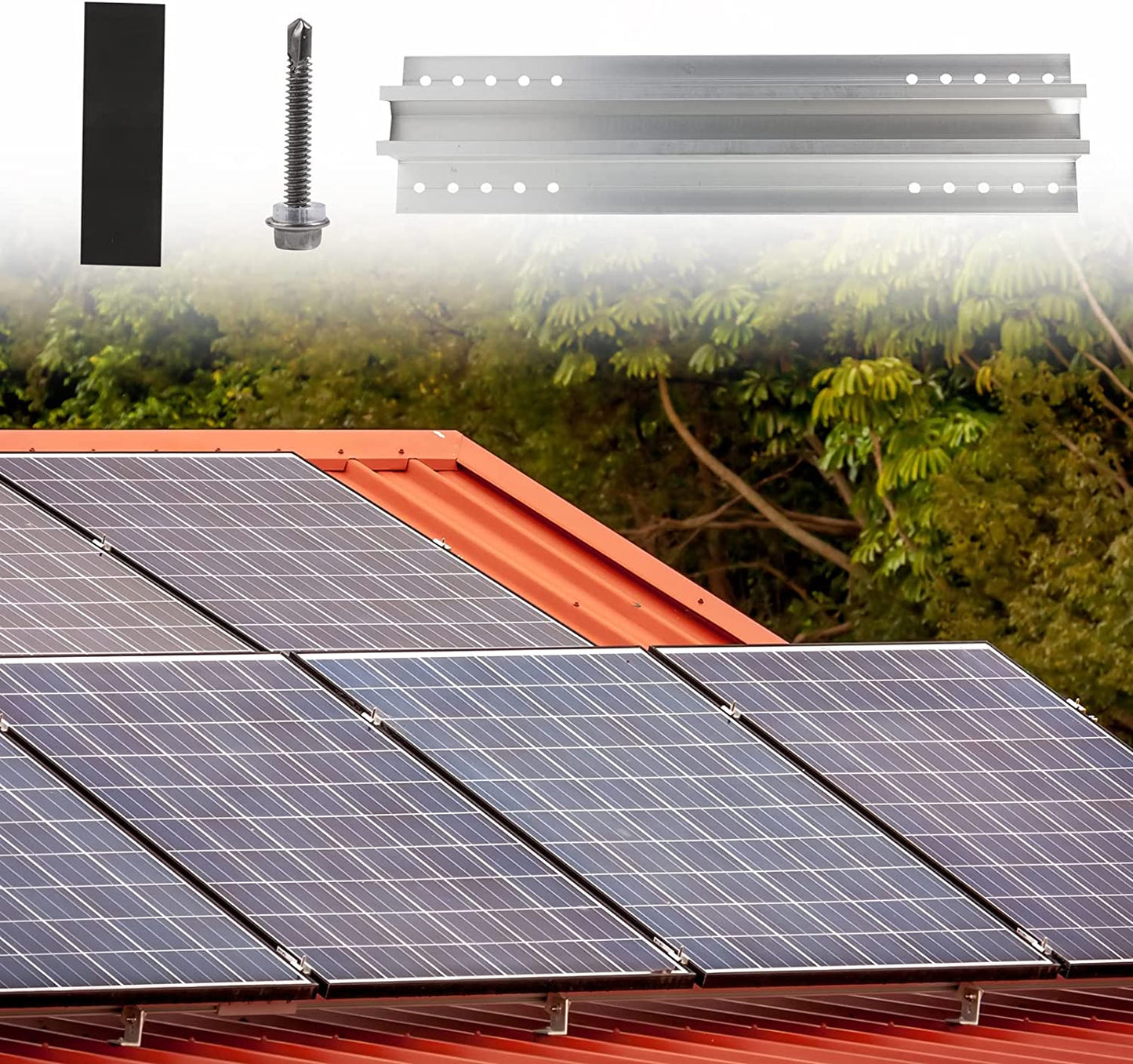 Solarmodul Photovoltaik mini Alu Montageschiene Mini Solarprofil Montageprofil 300MM /400MM  mfm02