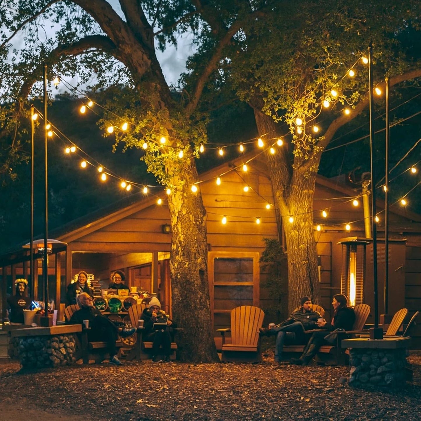 Solar-Lichterkette für draußen, 10/15/25 Glühbirnen Hängeleuchte mit Hanfseil, Lichtsensor Ein-Aus-Funktion, 8 Modi transparente Gartenlichterketten  geeignet für Hof, Zaun, Dachüberstand, Terrasse, Hochzeitsdeko Weihnachtsgeschenke