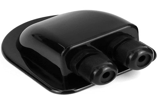 Solar Kabeldurchführung 2-Fach Solar Dachdurchführung Ziegel wasserdichte Solarmodule Kabelverbinder für Wohnmobil Photovoltaik RV Camper Sat-Anlage Klimaanlage Caravan Booten