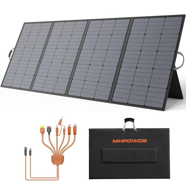 ALLPOWERS SP037 400W Faltbares Solarpanel, Tragbares Solarpanel Solarmodul Solarladegerät Solar Panel für Powerstation Solargenerator Camping Wohnmobil Boot Stromausfall Outdoor Garten Balkon