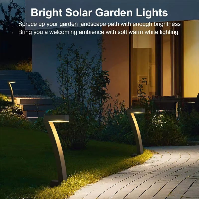 4/8 Stück Solar-LED-Licht, Gartenbeleuchtung, Außenbeleuchtung, IP65, wasserdicht, Rasenweg, Strahler für Hof, Auffahrt, Gehweg, Terrasse, Dekoration