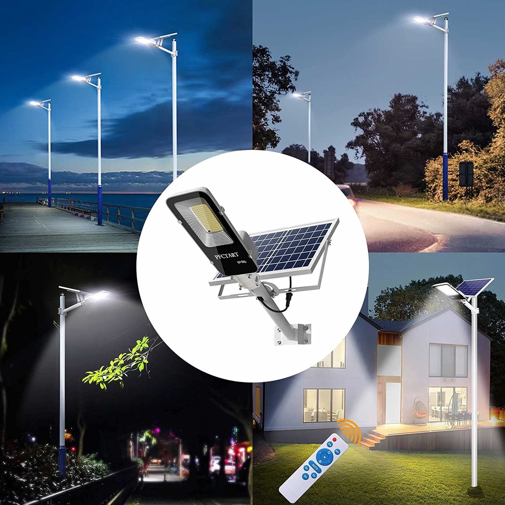 200 W Leistungsstarke Solar Licht Outdoor Solar Straßenlaterne 6000 mah Wasserdichte Automatische Dämmerung bis Morgendämmerung Straßenlaterne Für garage Garten