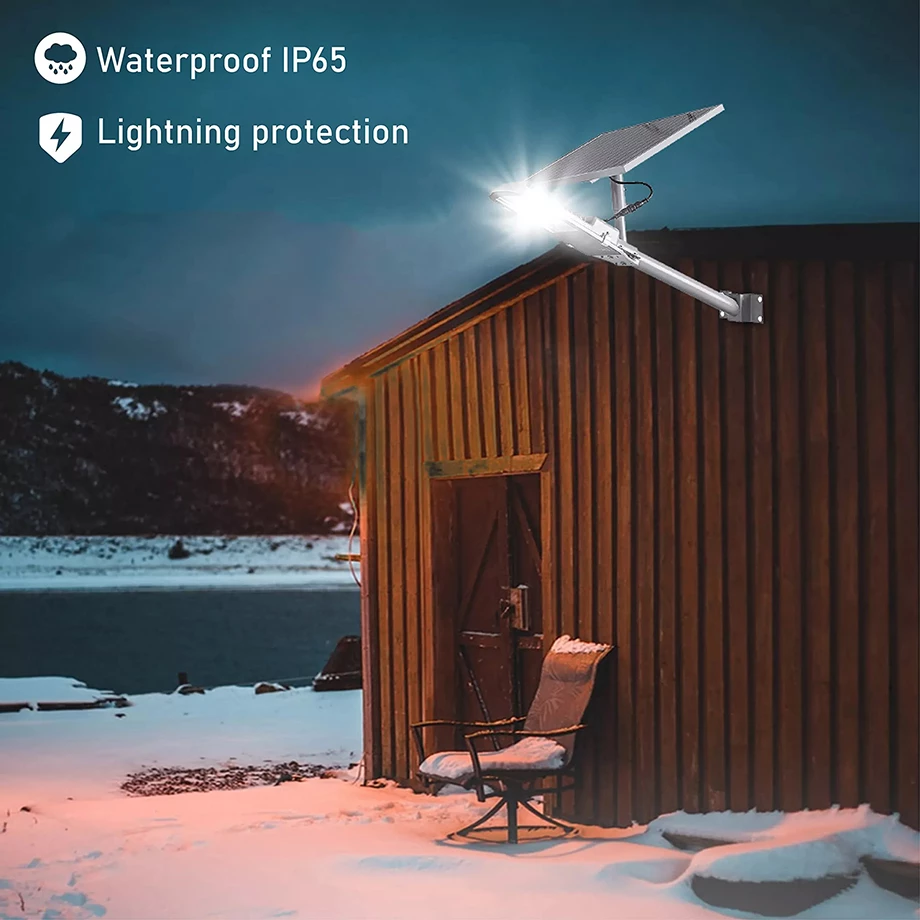 200 W Leistungsstarke Solar Licht Outdoor Solar Straßenlaterne 6000 mah Wasserdichte Automatische Dämmerung bis Morgendämmerung Straßenlaterne Für garage Garten