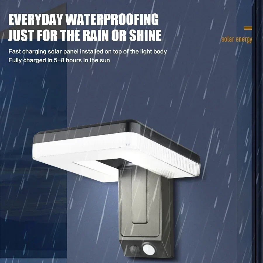 Faltbare LED 120 ° Solarleuchte 32LEDs für den Außenbereich, Wandleuchte, wasserdicht, Strahler, Bewegungsmelder, Solar-3-Modi, Straßenlaterne, Gartendekoration