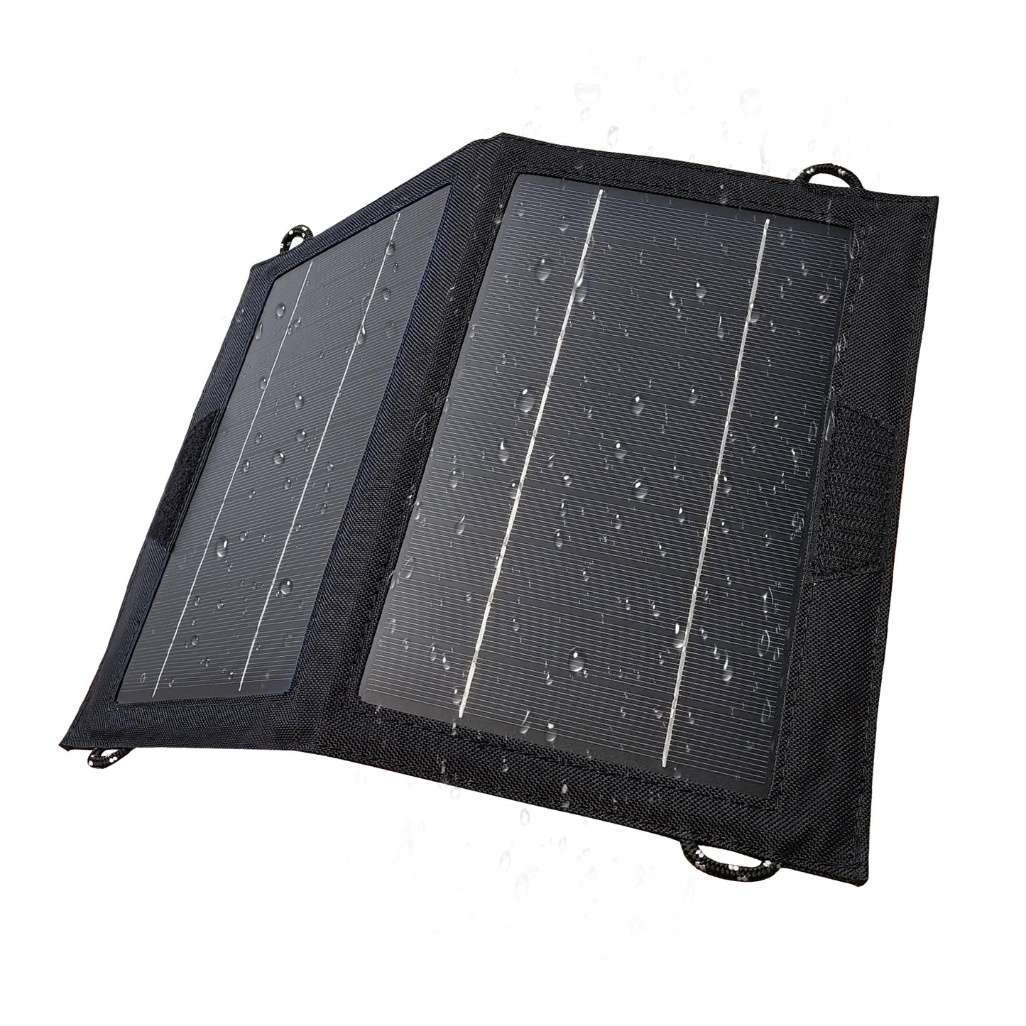 ALLPOWERS 5V 21W Solar Panel, Tragbares Solarladegerät, 3 USB-Ausgangs & 2 USB-Eingangs Wasserdichtes Faltbares Solarpanel, Solar Ladegerät, Solar Powerbank für Smartphone, Tablets, Outdoor, Camping